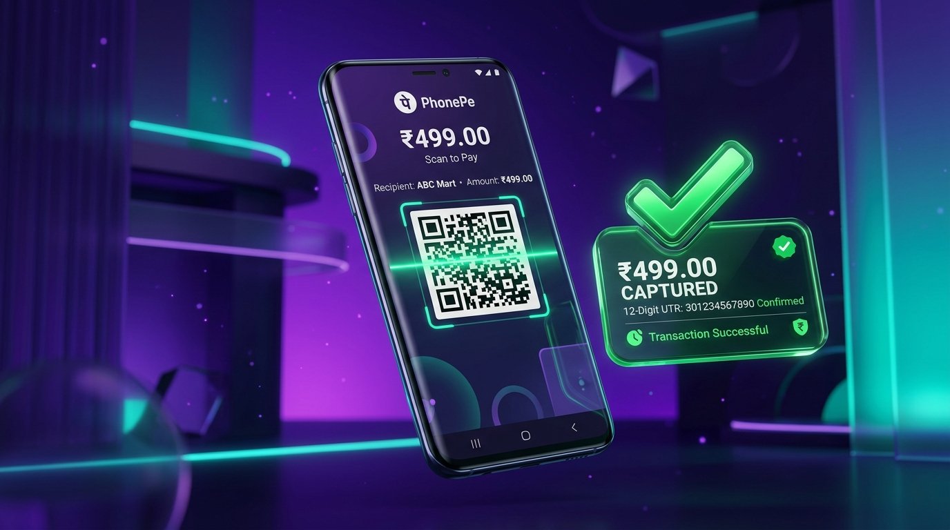 PhonePe UPI Auto-Capture Scanner